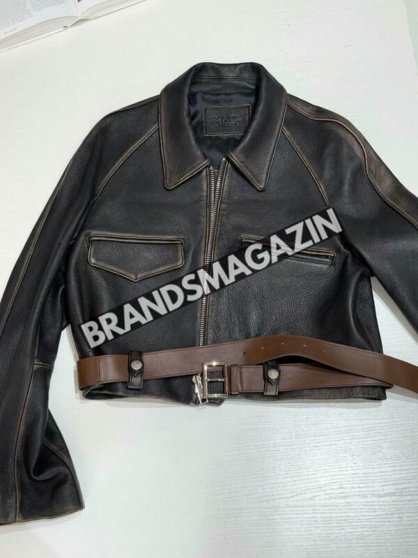 Кожаная куртка Prada BM46299478577 2