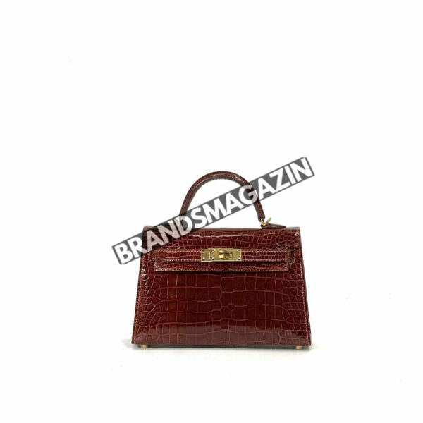 Сумка Hermes из кожи крокодила 20 см BM47058034177 3