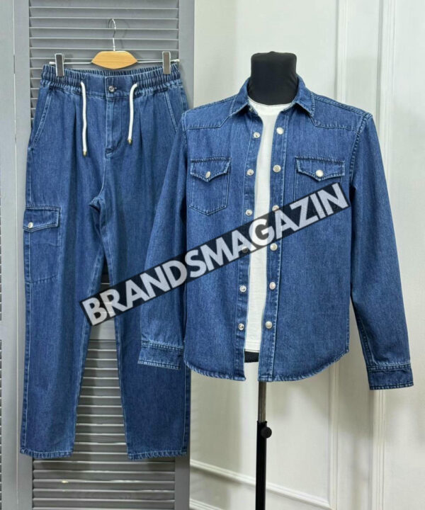 Джинсовый костюм Brunello Cucinelli BM46797760877 Джинсовый костюм Brunello Cucinelli BM46797760877