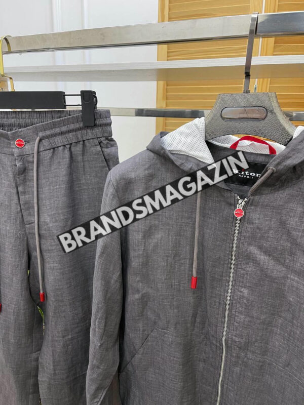 Льняной костюм Kiton BM70043677 3