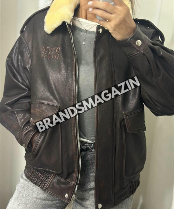 Кожаная куртка MIU MIU BM45699485277 Кожаная куртка MIU MIU BM45699485277