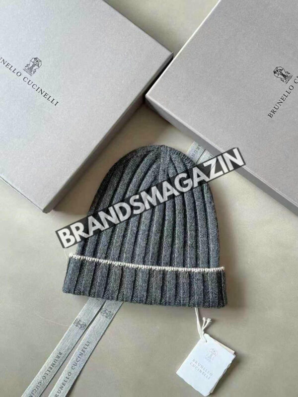 Комплект шапка и шарф Brunello Cucinelli BM46963587377 4