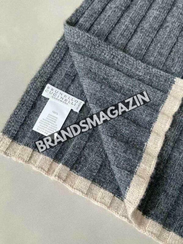 Комплект шапка и шарф Brunello Cucinelli BM46963587377 3