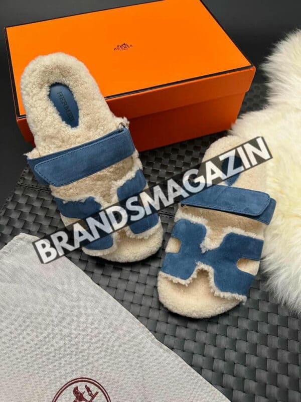 Шлепанцы Hermes BM68760777 4