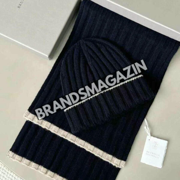 Комплект шапка и шарф Brunello Cucinelli BM46963588077