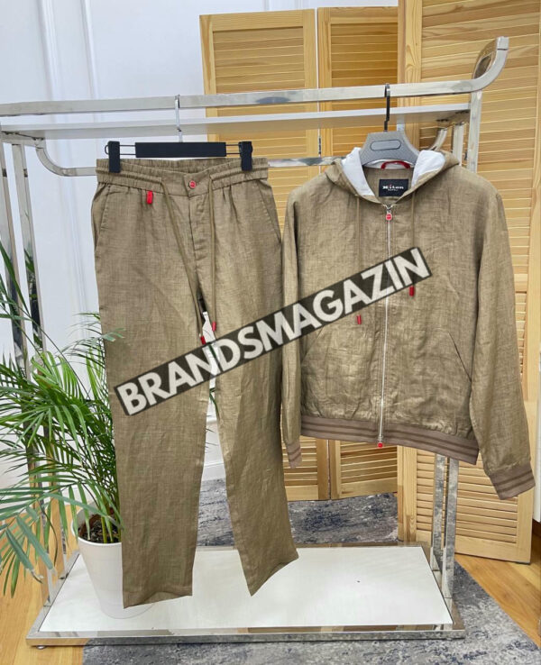 Льняной костюм Kiton BM70043777