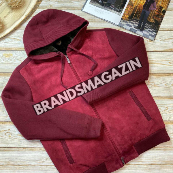 Замшевый бомбер Loro Piana на меху с кашемировыми рукавами BM46268990577