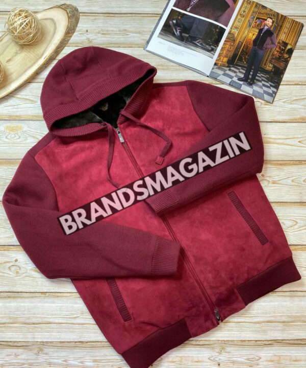 Замшевый бомбер Loro Piana на меху с кашемировыми рукавами BM46268990577