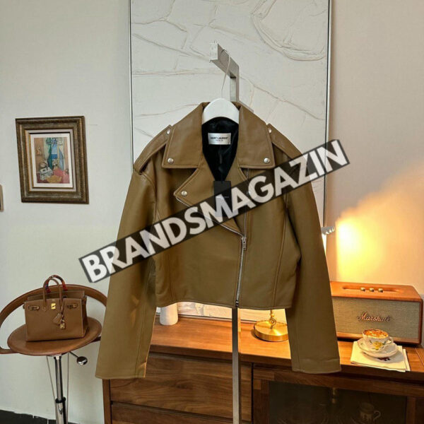 Кожаная куртка Yves Saint Laurent BM45784378877
