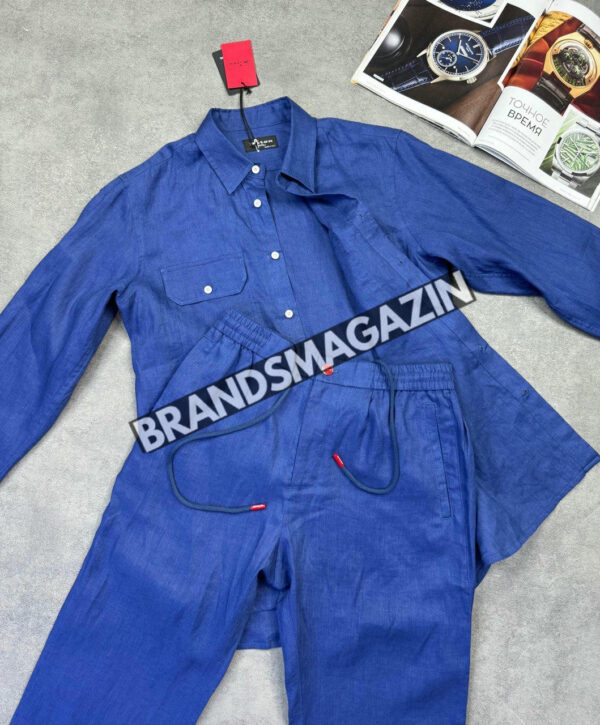 Льняной костюм Kiton BM7043077 3