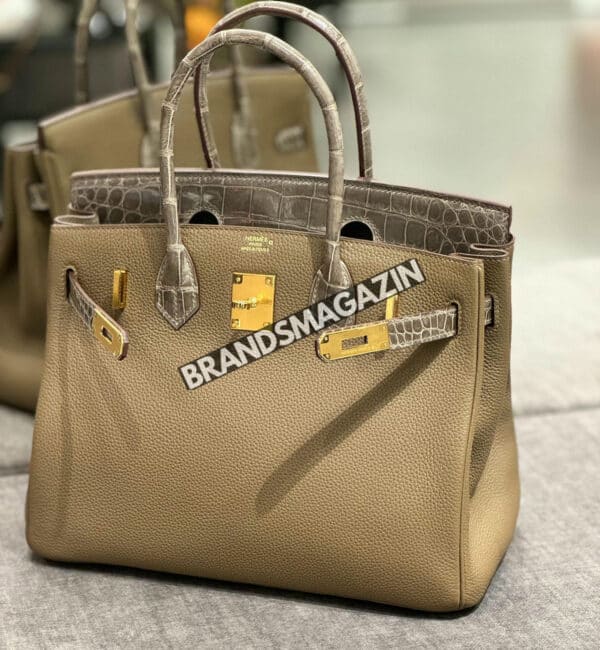 Сумка Hermes из кожи крокодила 30 см BM46807183477 3