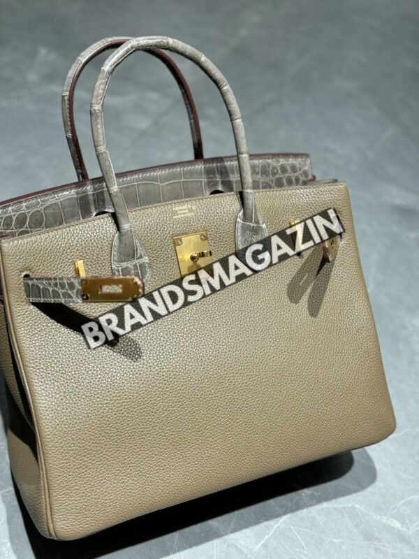 Сумка Hermes из кожи крокодила 30 см BM46807183477 4