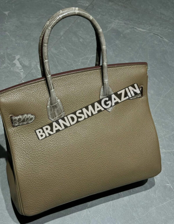 Сумка Hermes из кожи крокодила 30 см BM46807183477 2