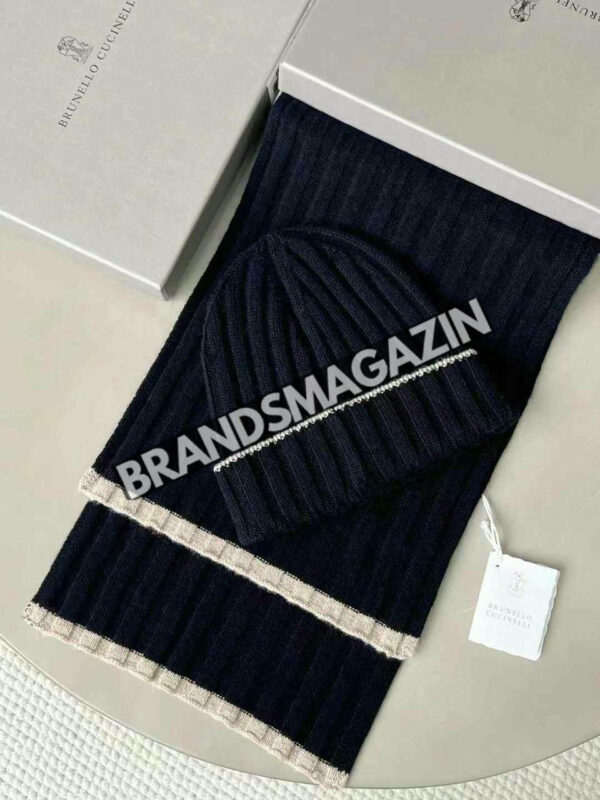 Комплект шапка и шарф Brunello Cucinelli BM46811011477