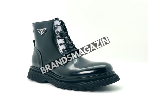 Ботинки Prada Brushed leather combat BM46538259577