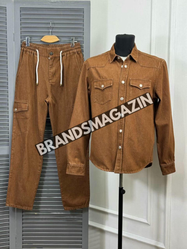 Джинсовый костюм Brunello Cucinelli BM46797766577 2