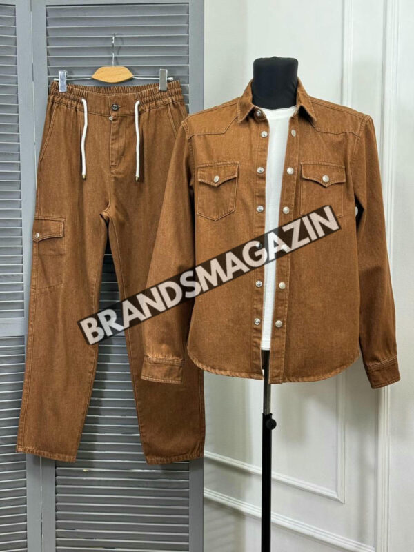 Джинсовый костюм Brunello Cucinelli BM46797766577 3