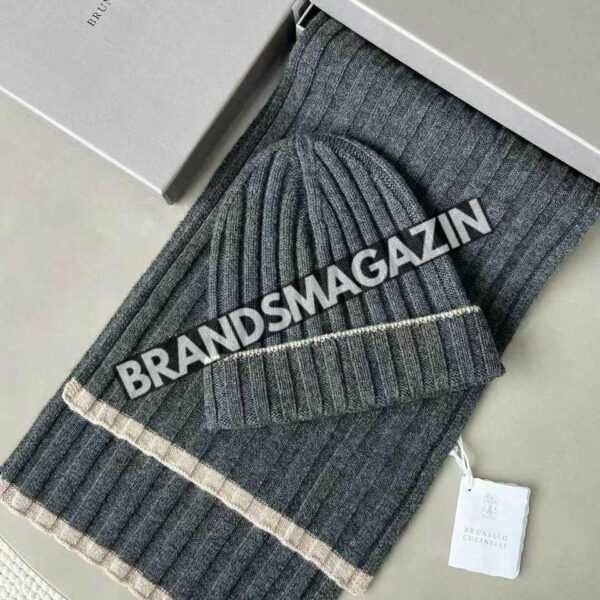 Комплект шапка и шарф Brunello Cucinelli BM46811031677