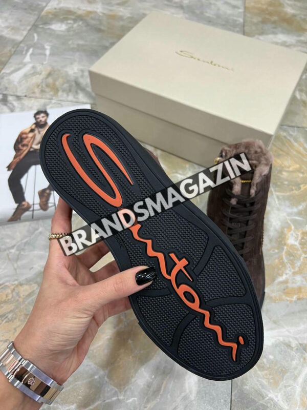 Высокие кеды Santoni BM46905727977 4