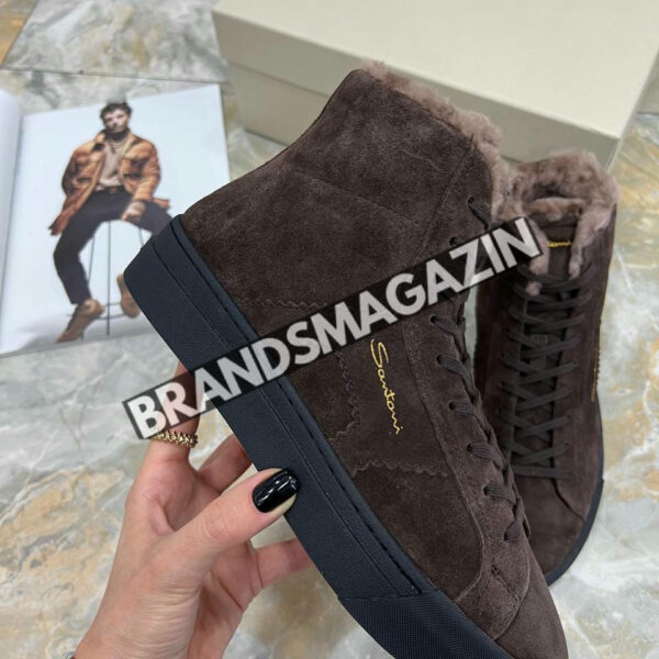 Высокие кеды Santoni BM46905727977