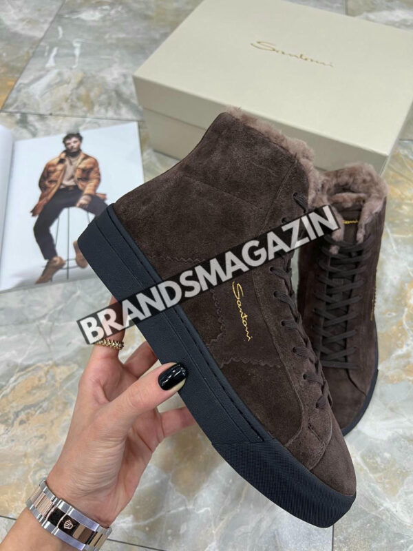 Высокие кеды Santoni BM46905727977