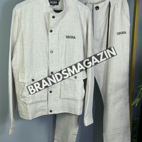 Льняной костюм Zegna BM70657977