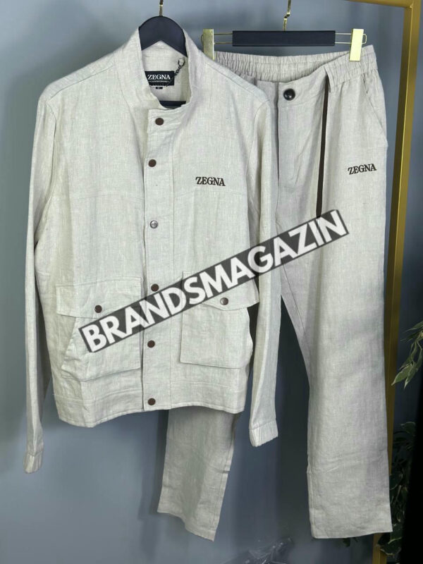 Льняной костюм Zegna BM70657977