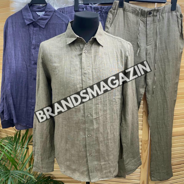 Льняной костюм Brunello Cucinelli BM71723277