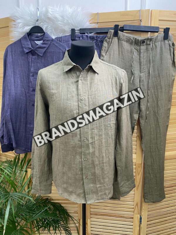 Льняной костюм Brunello Cucinelli BM71723277
