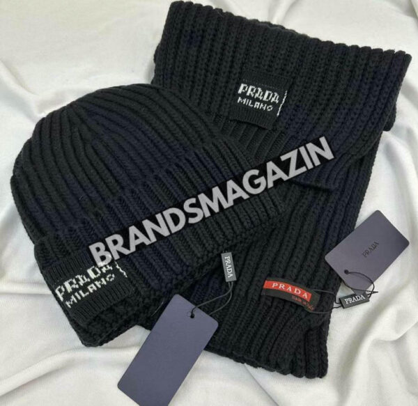 Комплект шапка и шарф Prada BM46385199777