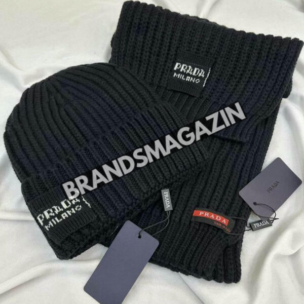 Комплект шапка и шарф Prada BM46385199777