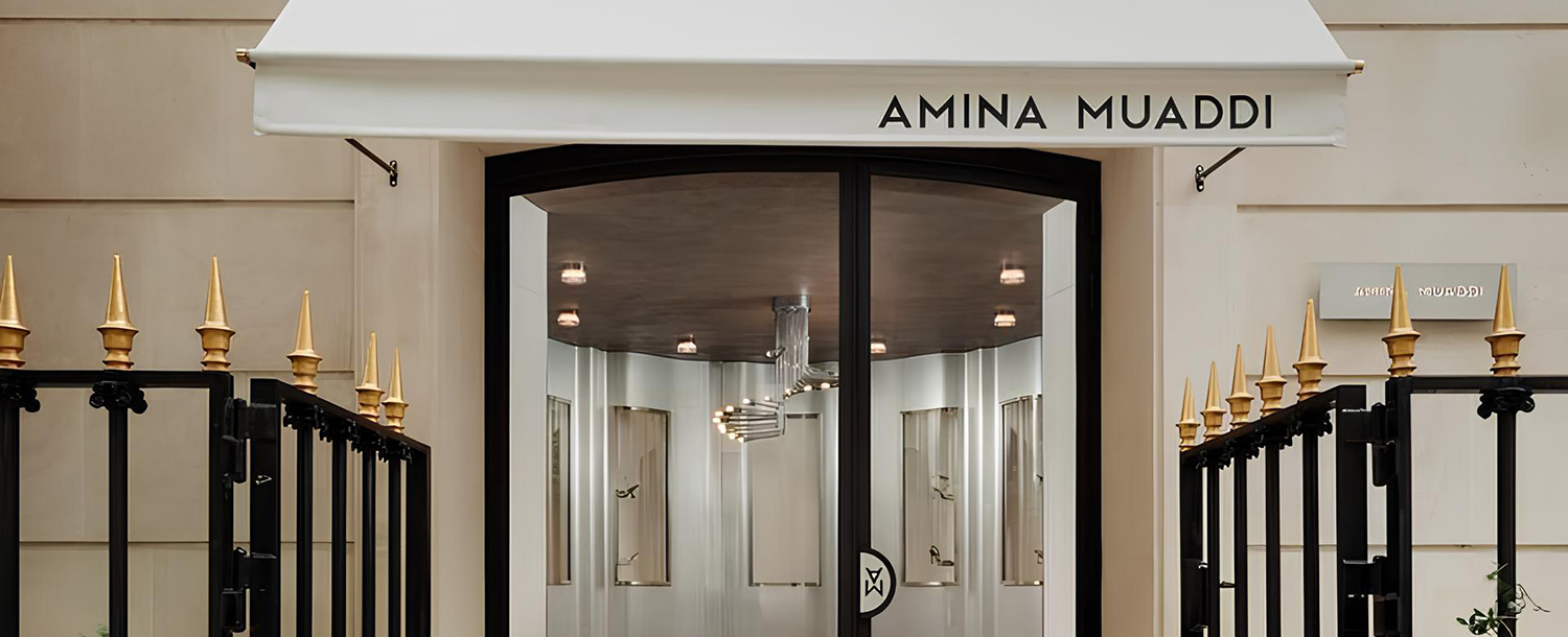 Открытие бутика Amina Muaddi на авеню Монтань
