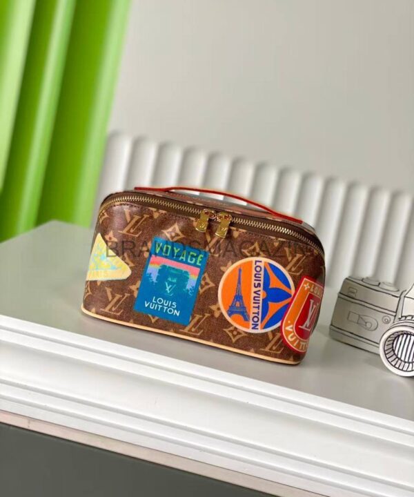 Косметичка Louis Vuitton стильная на молнии BM7777713 Косметичка Louis Vuitton стильная на молнии BM7777713